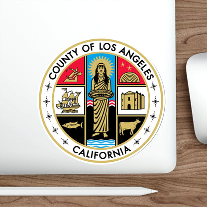 Seal of Los Angeles County, California USA STICKER Vinyl Die-Cut Decal-The Sticker Space