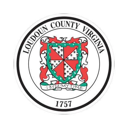 Seal of Loudoun County Virginia (United States) STICKER Vinyl Kiss-Cut Decal 3 Inch White - The Sticker Space