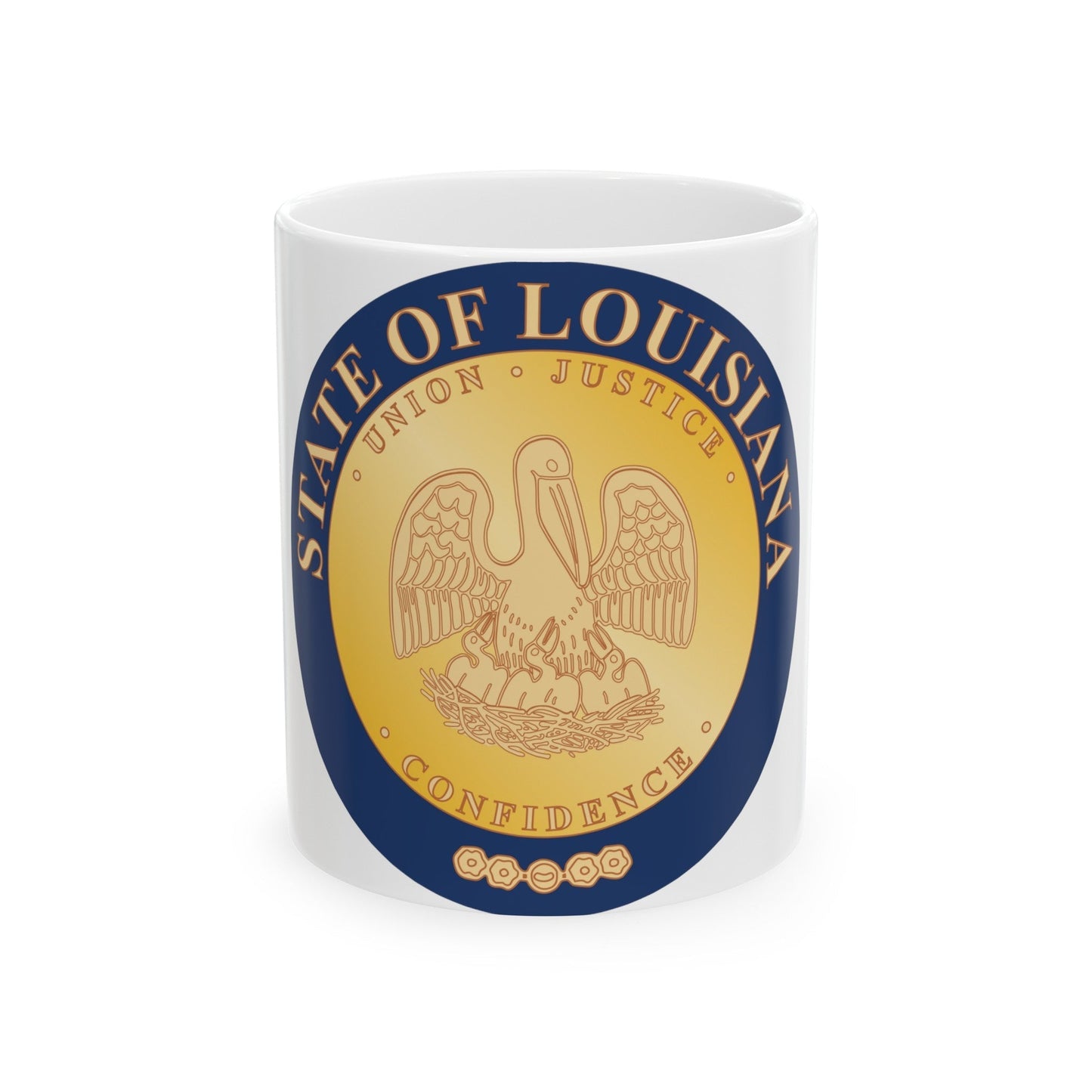 Seal of Louisiana 1902 2006 - White Coffee Mug-11oz-The Sticker Space