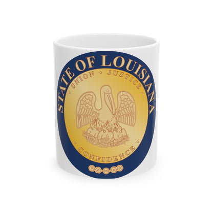 Seal of Louisiana 1902 2006 - White Coffee Mug-11oz-The Sticker Space