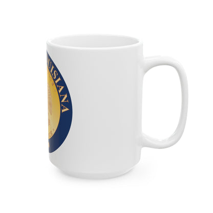 Seal of Louisiana 1902 2006 - White Coffee Mug-The Sticker Space