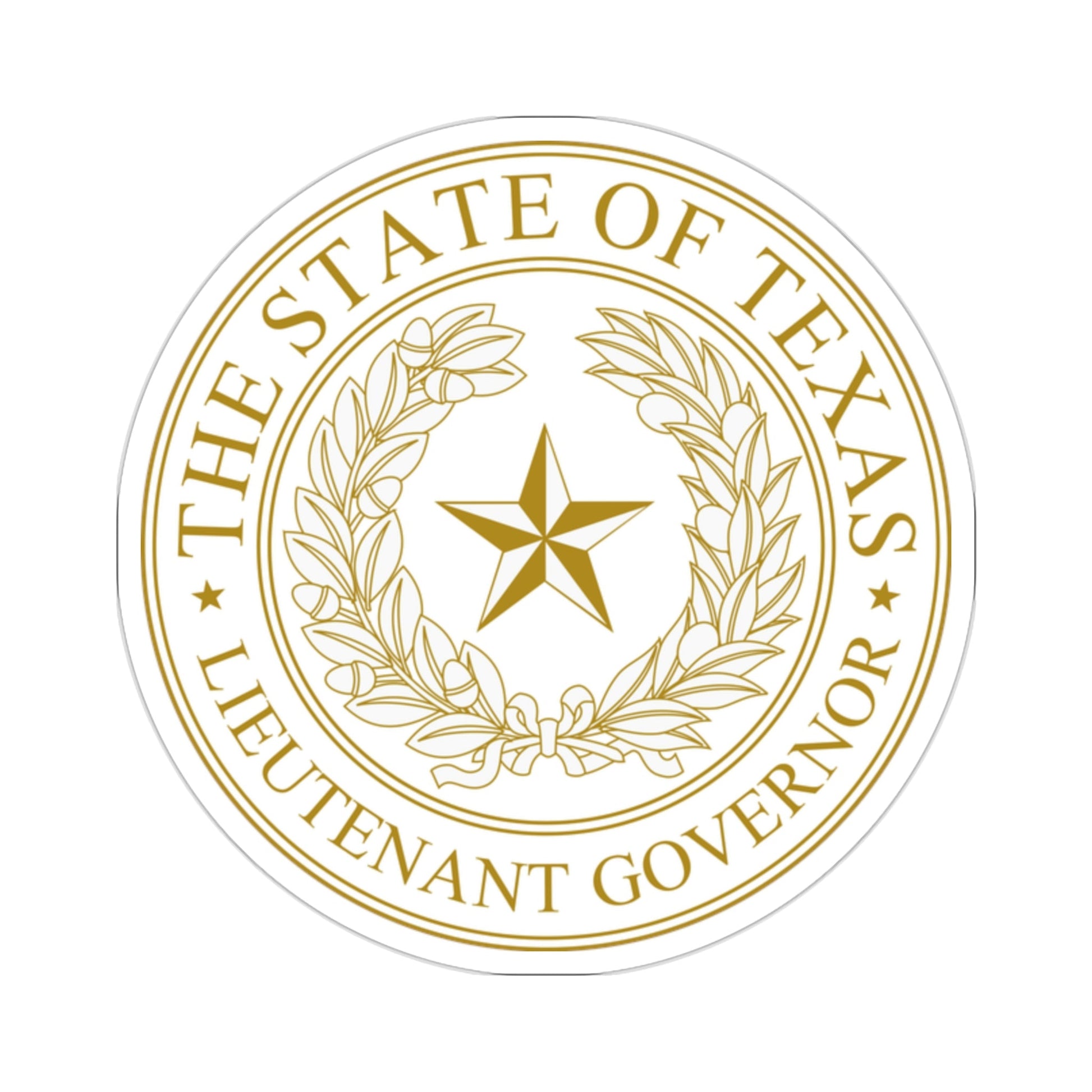 Seal of Lt Governor of Texas STICKER Vinyl Die-Cut Decal-2 Inch-The Sticker Space