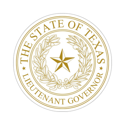 Seal of Lt Governor of Texas STICKER Vinyl Die-Cut Decal-5 Inch-The Sticker Space