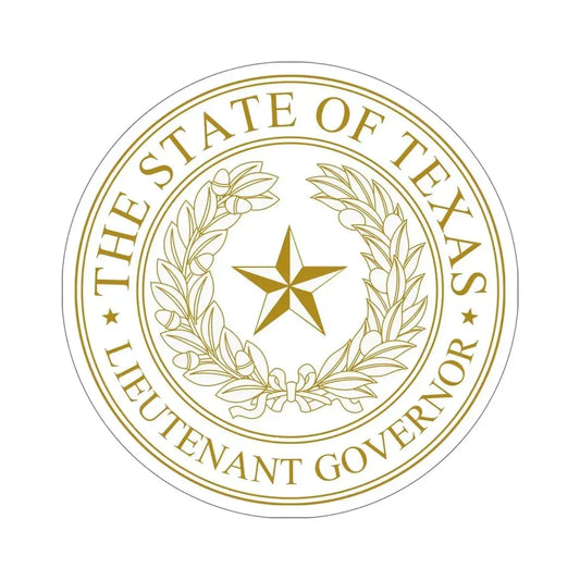 Seal of Lt Governor of Texas STICKER Vinyl Die-Cut Decal 6 Inch - The Sticker Space