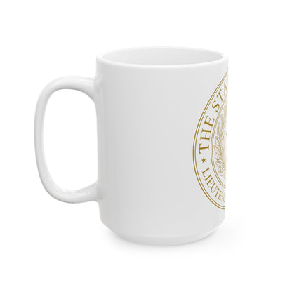 Seal of Lt Governor of Texas - White Coffee Mug-The Sticker Space