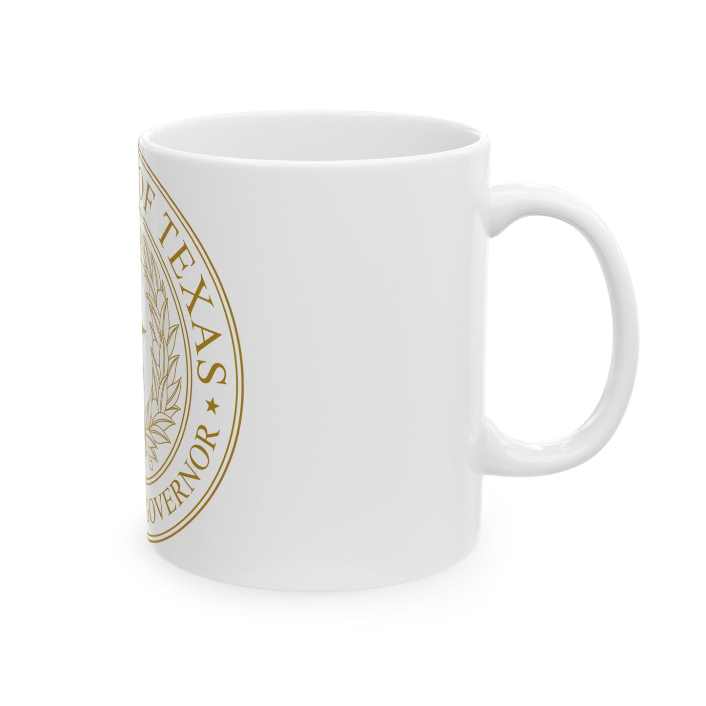 Seal of Lt Governor of Texas - White Coffee Mug-The Sticker Space