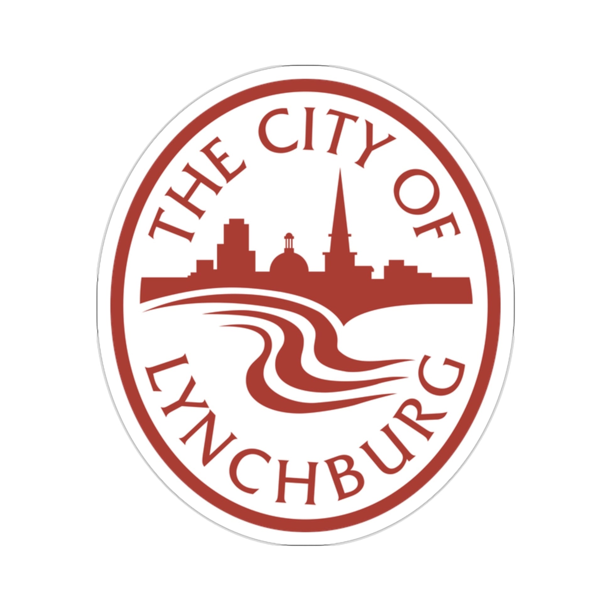 Seal of Lynchburg, Virginia USA STICKER Vinyl Die-Cut Decal-2 Inch-The Sticker Space