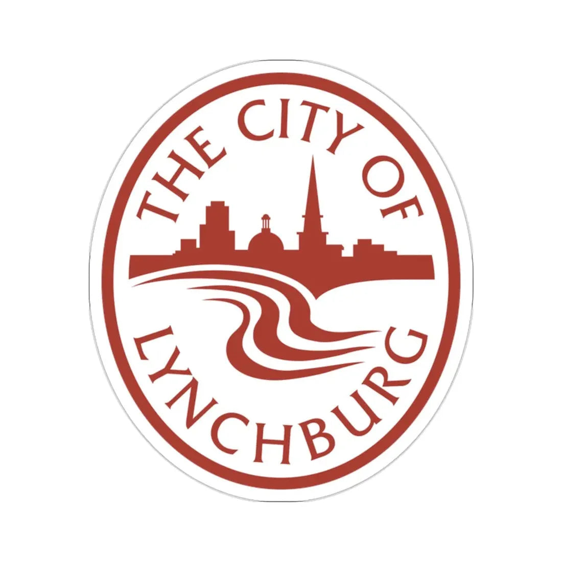Seal of Lynchburg, Virginia USA STICKER Vinyl Die-Cut Decal 2 Inch - The Sticker Space