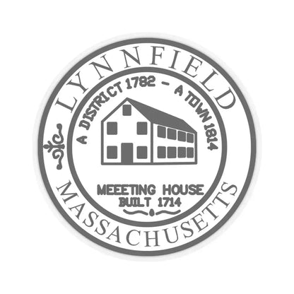 Seal of Lynnfield MA (United States) STICKER Vinyl Kiss-Cut Decal 4 Inch Transparent - The Sticker Space