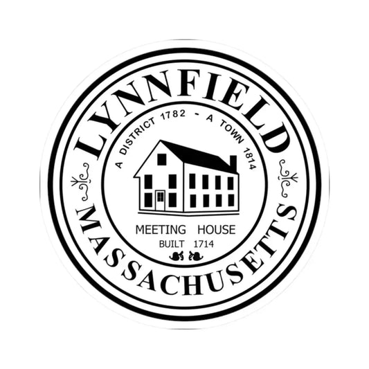 Seal of Lynnfield Massachusetts (United States) STICKER Vinyl Kiss-Cut Decal 2 Inch White - The Sticker Space