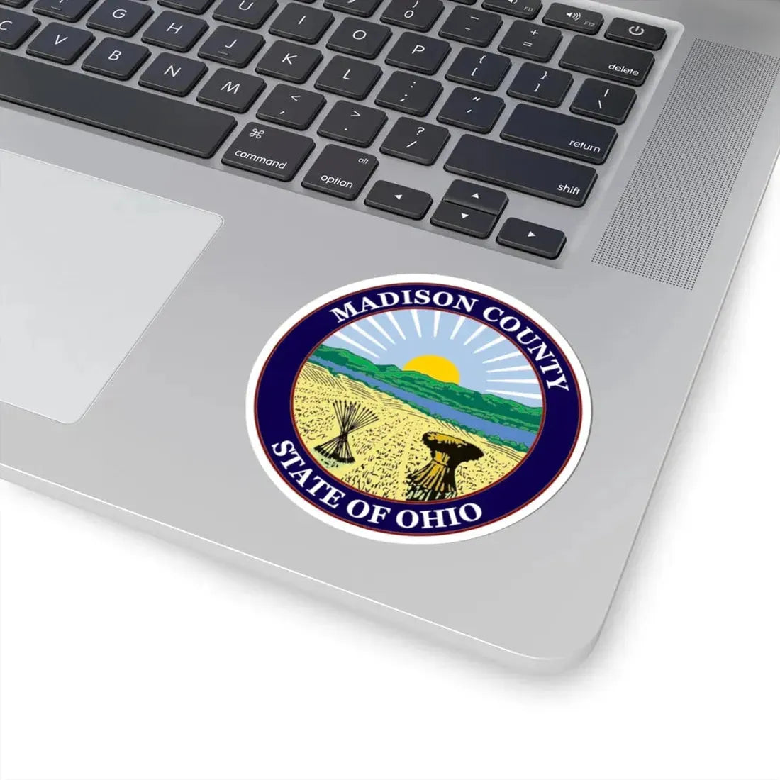 Seal of Madison County Ohio (United States) STICKER Vinyl Kiss-Cut Decal - The Sticker Space