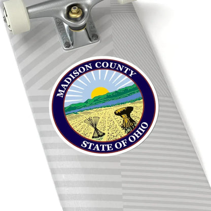 Seal of Madison County Ohio (United States) STICKER Vinyl Kiss-Cut Decal - The Sticker Space