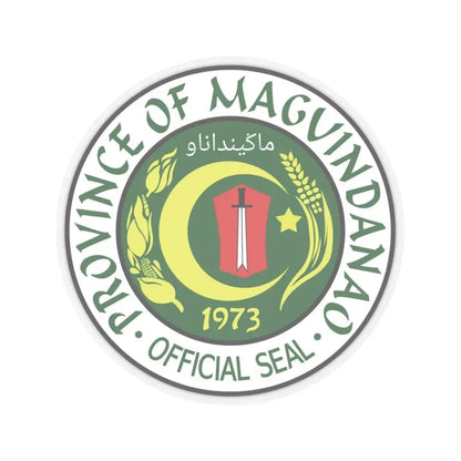 Seal of Maguindanao province (Philippines) STICKER Vinyl Kiss-Cut Decal 3 Inch Transparent - The Sticker Space