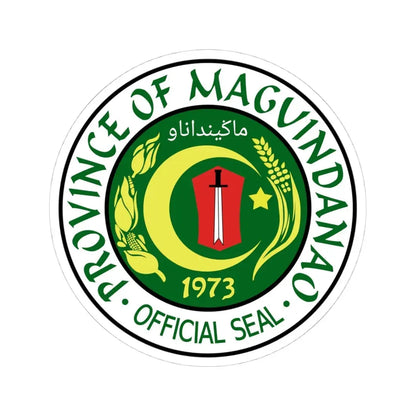 Seal of Maguindanao province (Philippines) STICKER Vinyl Kiss-Cut Decal 4 Inch White - The Sticker Space