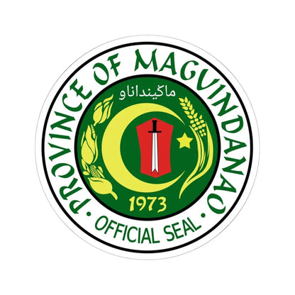 Seal of Maguindanao province (Philippines) STICKER Vinyl Kiss-Cut Decal 6 Inch White - The Sticker Space