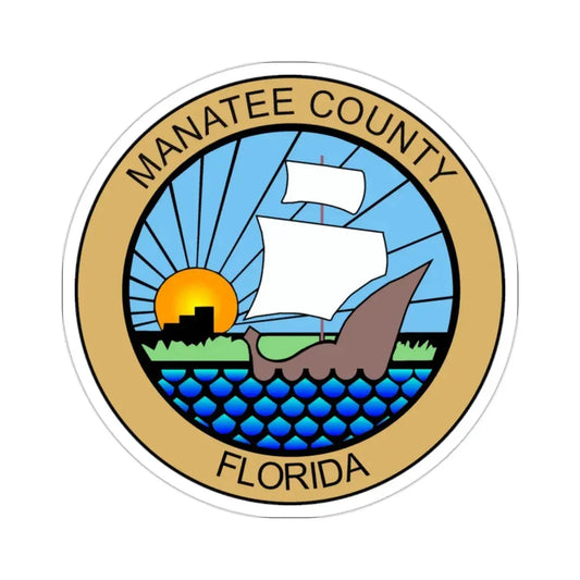 Seal of Manatee County Florida USA STICKER Vinyl Die-Cut Decal 2 Inch - The Sticker Space