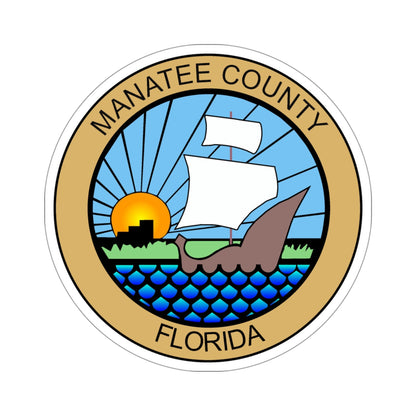 Seal of Manatee County Florida USA STICKER Vinyl Die-Cut Decal-4 Inch-The Sticker Space