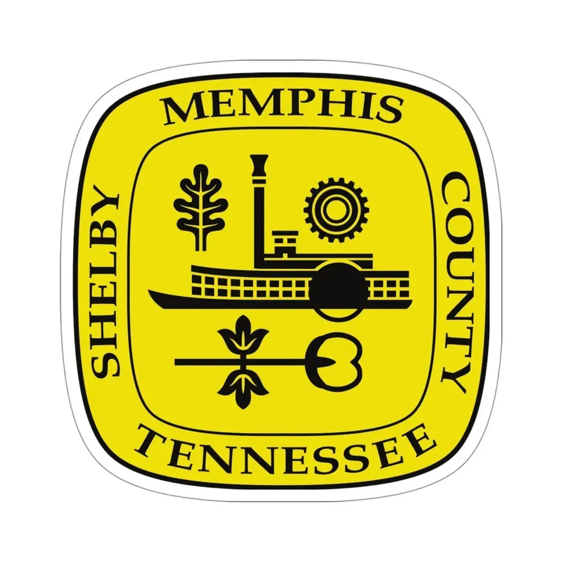 Seal of Memphis TN USA STICKER Vinyl Die-Cut Decal 4 Inch - The Sticker Space