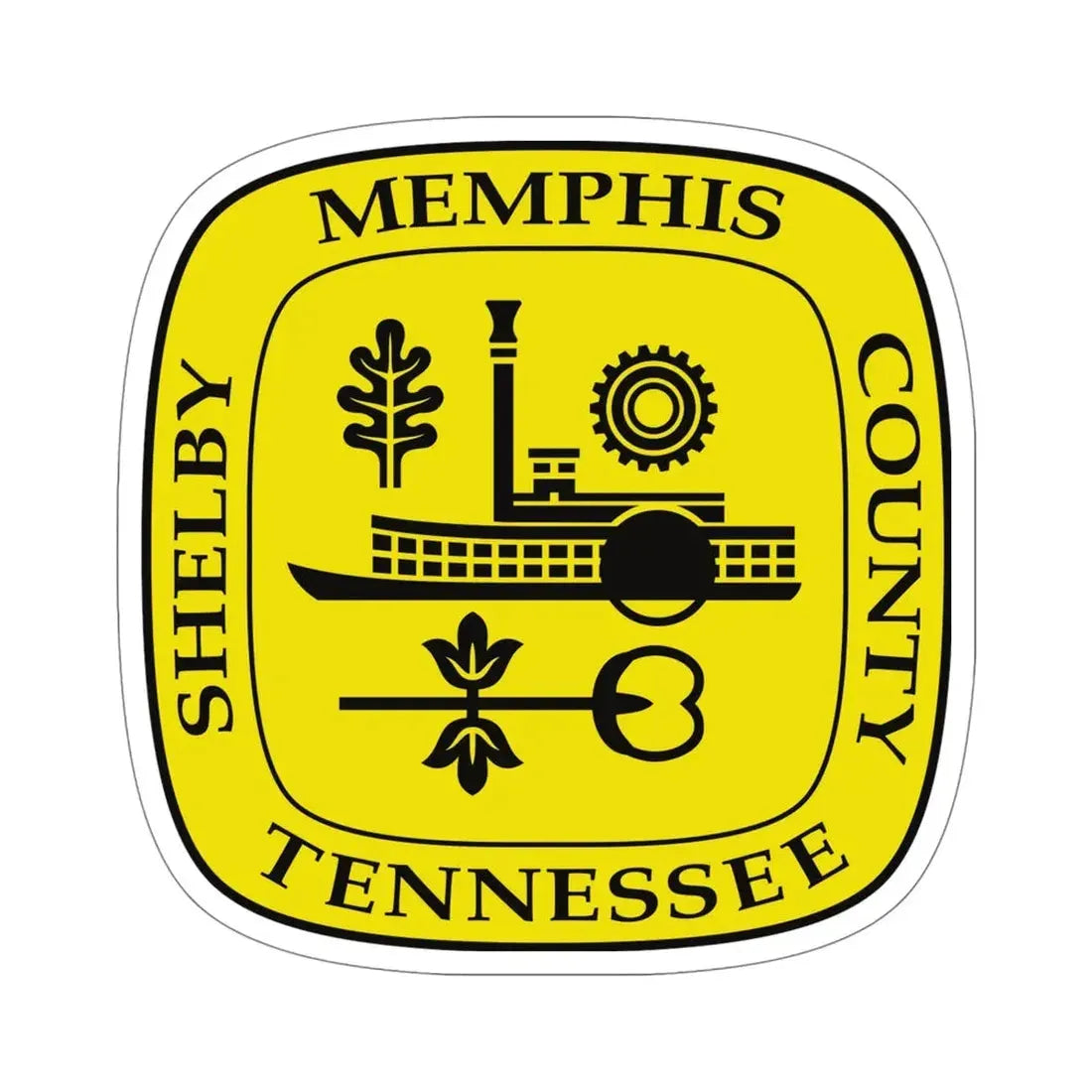Seal of Memphis TN USA STICKER Vinyl Die-Cut Decal 5 Inch - The Sticker Space