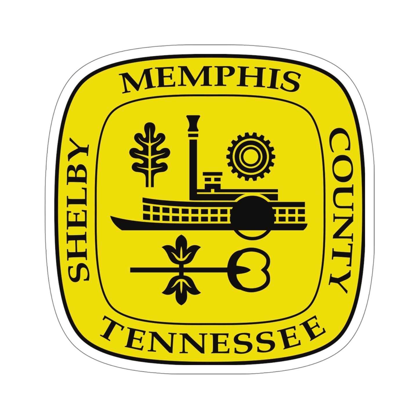 Seal of Memphis TN USA STICKER Vinyl Die-Cut Decal-6 Inch-The Sticker Space