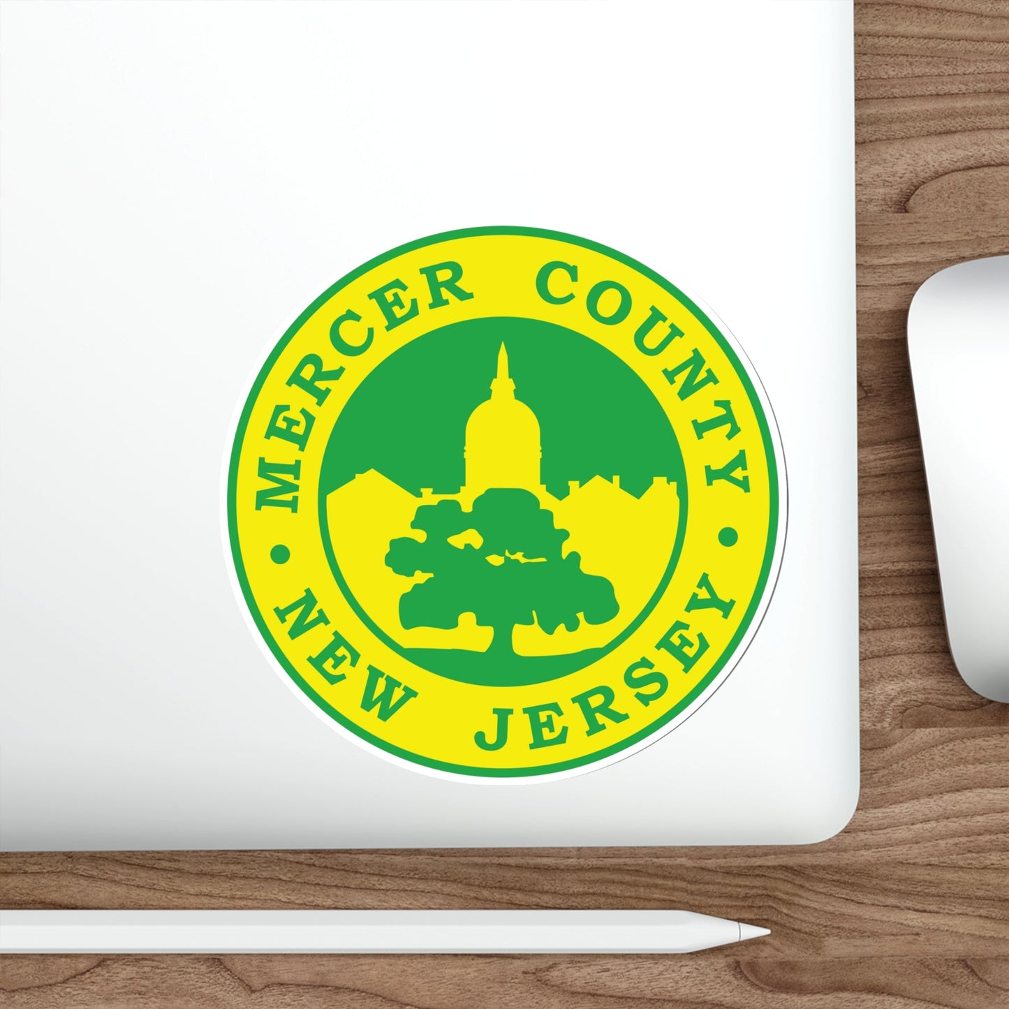 Seal of Mercer County, New Jersey USA STICKER Vinyl Die-Cut Decal-The Sticker Space