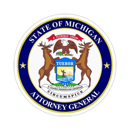 Seal of Michigan Attorney General STICKER Vinyl Die-Cut Decal 2 Inch - The Sticker Space