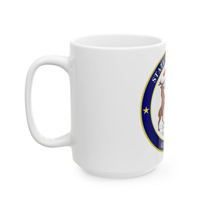 Seal of Michigan Governor - White Coffee Mug-The Sticker Space