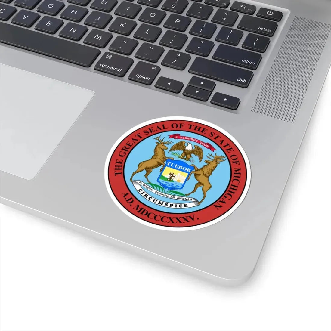 Seal of Michigan (United States) STICKER Vinyl Kiss-Cut Decal - The Sticker Space