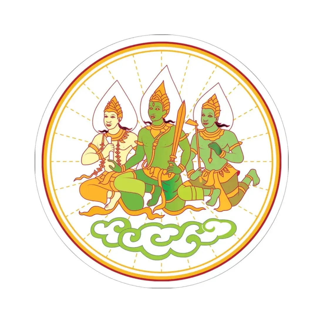 Seal of Ministry of Labour Thailand (Thailand) STICKER Vinyl Kiss-Cut Decal 6 Inch White - The Sticker Space