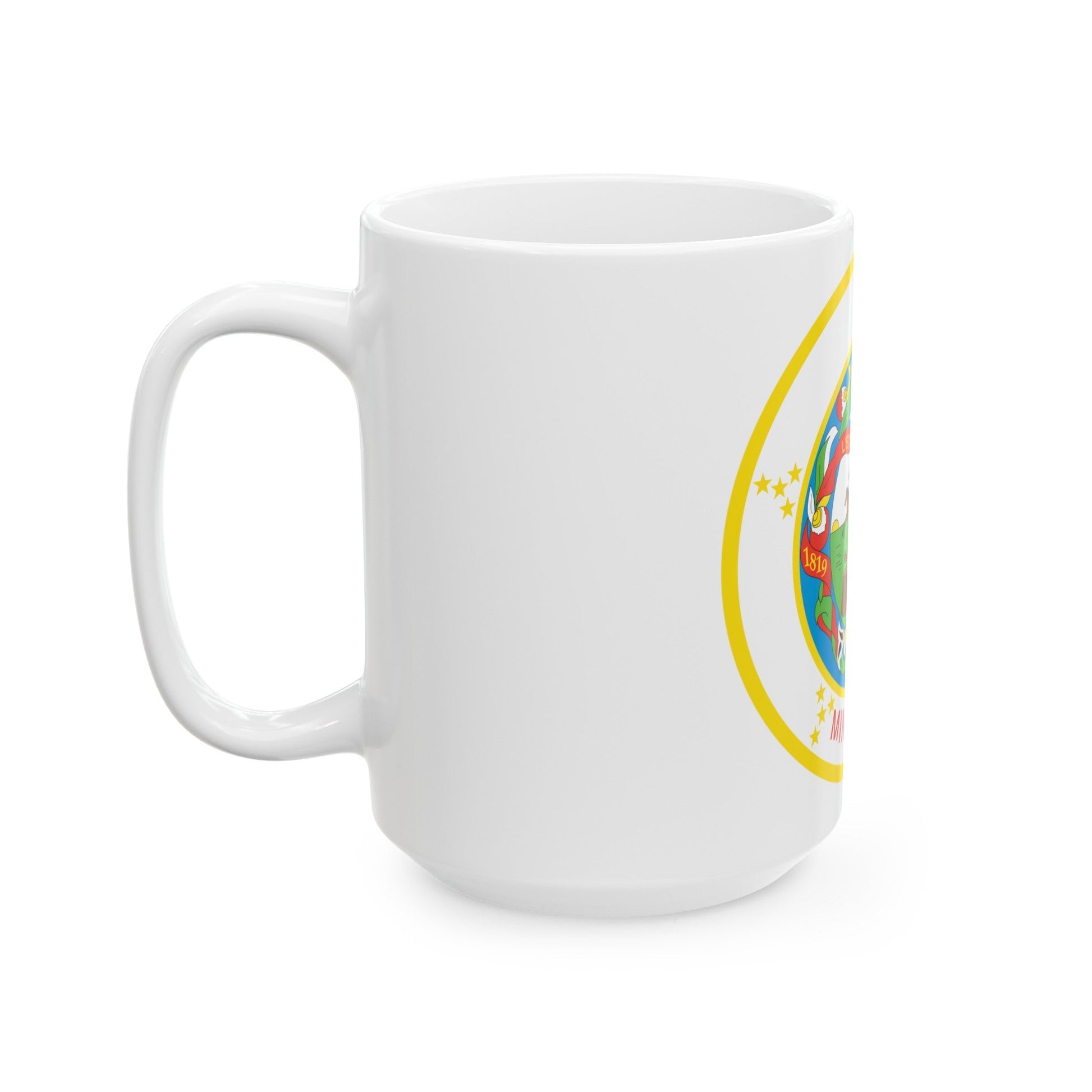 Seal of Minnesota 1858 1971 - White Coffee Mug-The Sticker Space