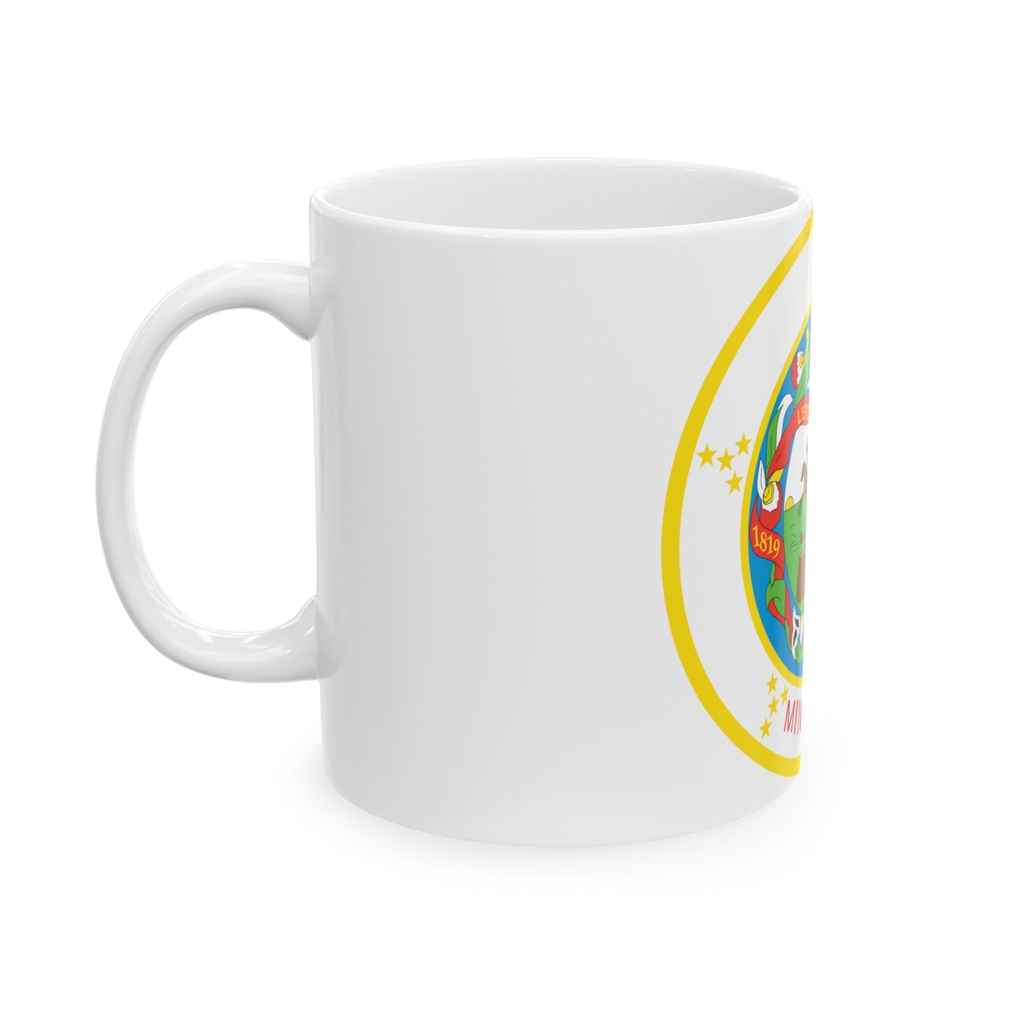 Seal of Minnesota 1858 1971 - White Coffee Mug-The Sticker Space