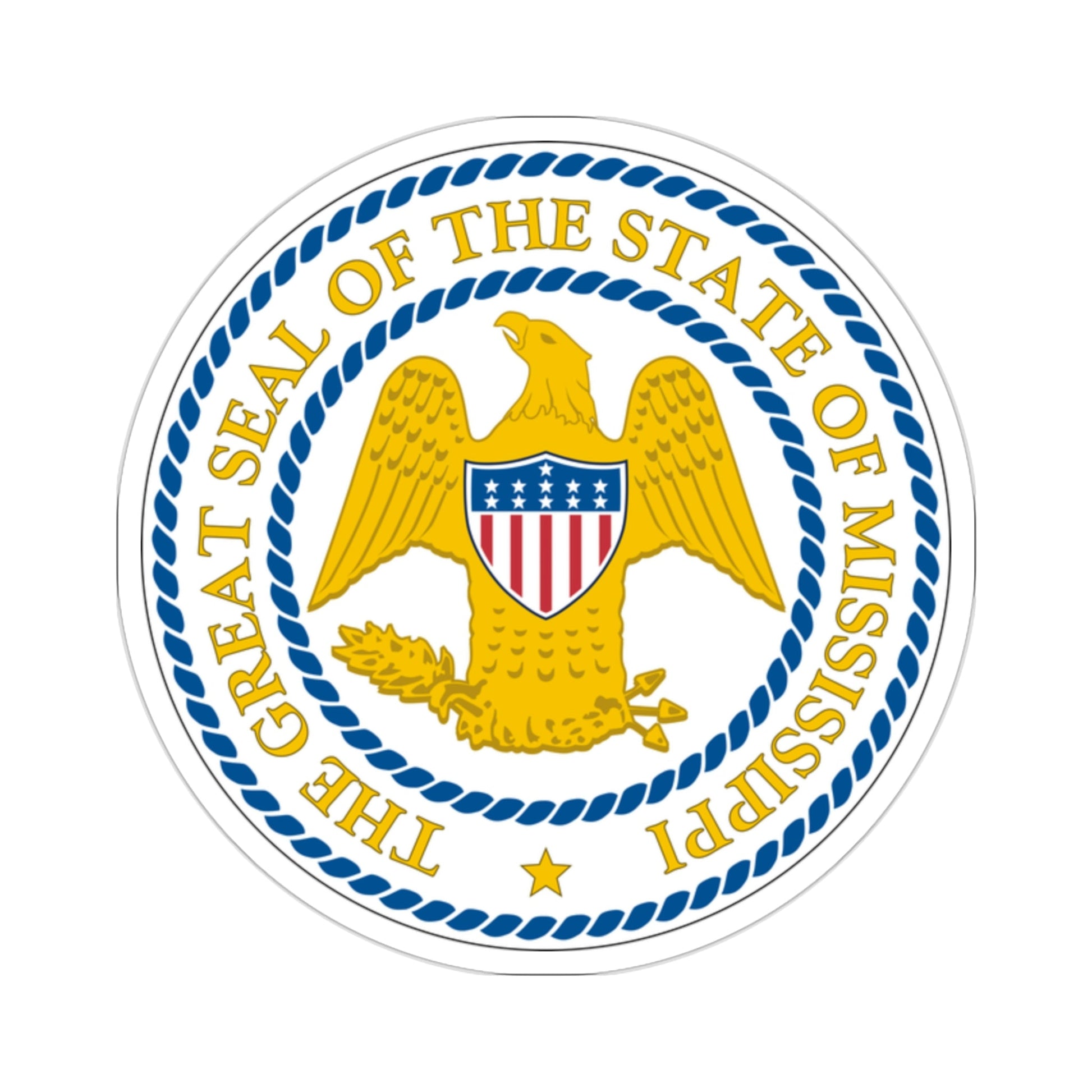 Seal of Mississippi 1879-2014 STICKER Vinyl Die-Cut Decal-2 Inch-The Sticker Space