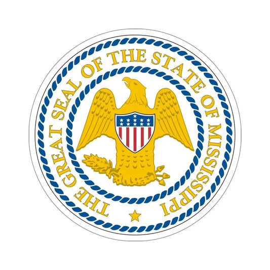 Seal of Mississippi 1879-2014 STICKER Vinyl Die-Cut Decal 3 Inch - The Sticker Space