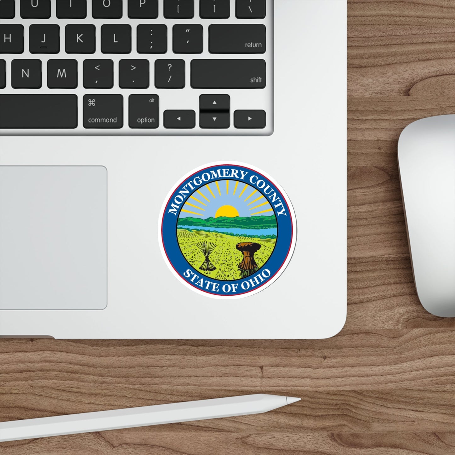 Seal of Montgomery County, Ohio USA STICKER Vinyl Die-Cut Decal-The Sticker Space