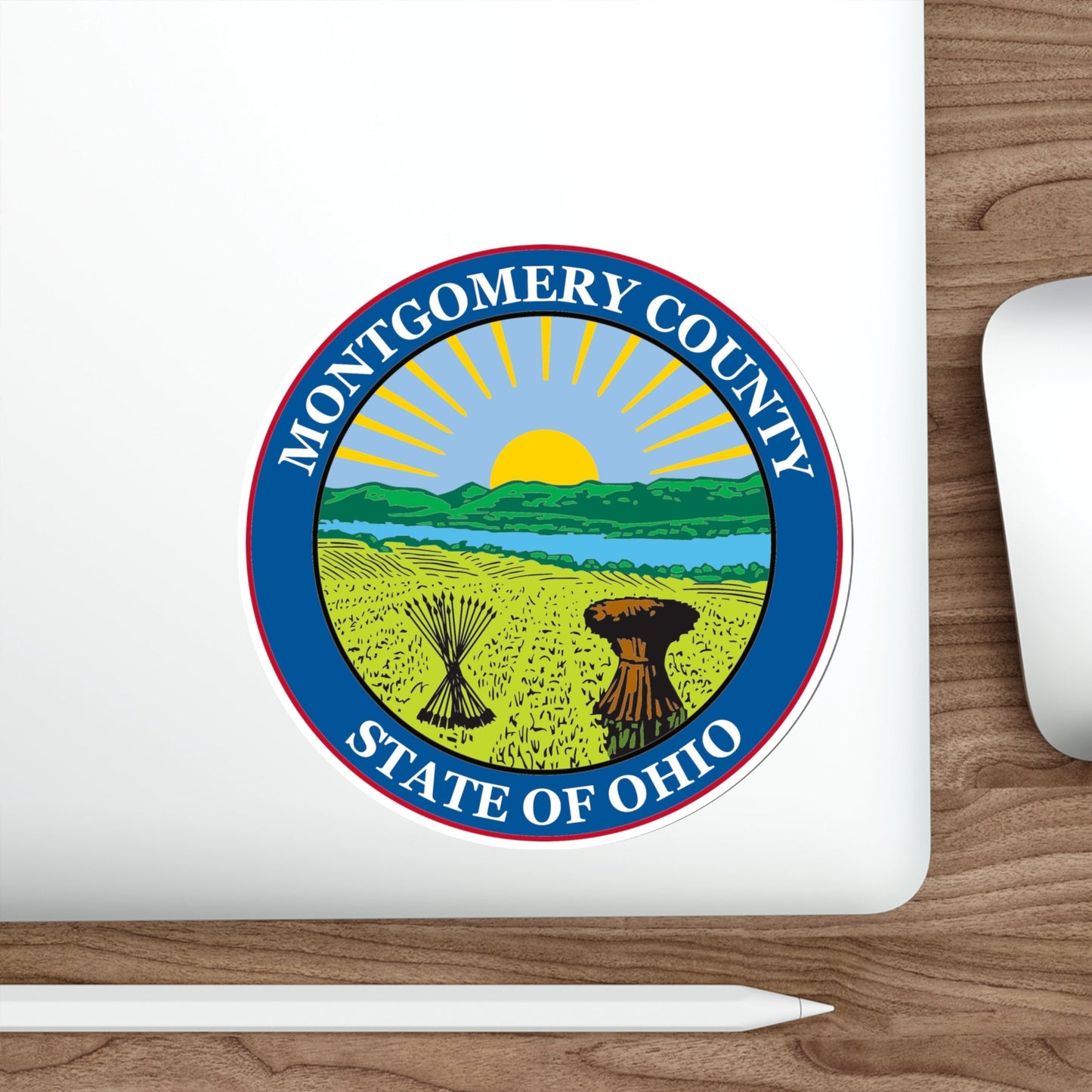 Seal of Montgomery County, Ohio USA STICKER Vinyl Die-Cut Decal-The Sticker Space
