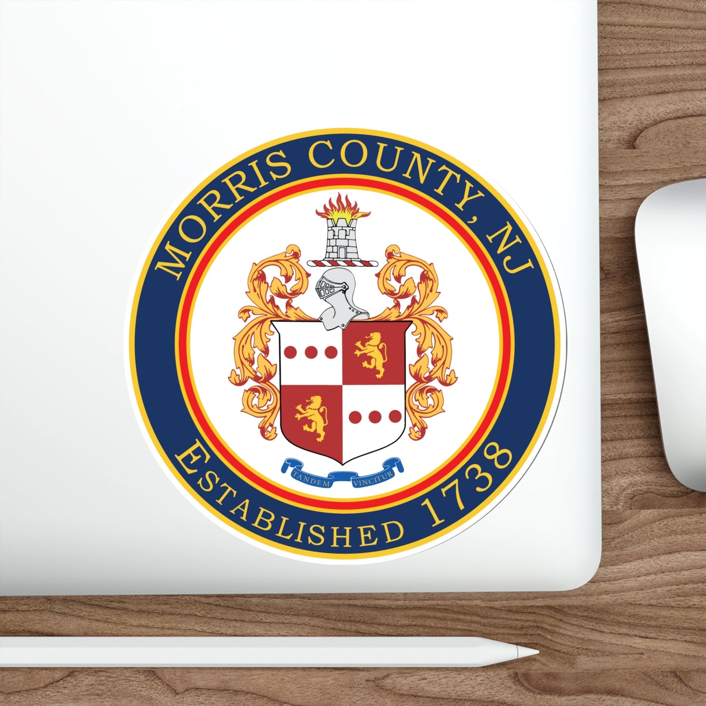 Seal of Morris County, New Jersey USA STICKER Vinyl Die-Cut Decal-The Sticker Space