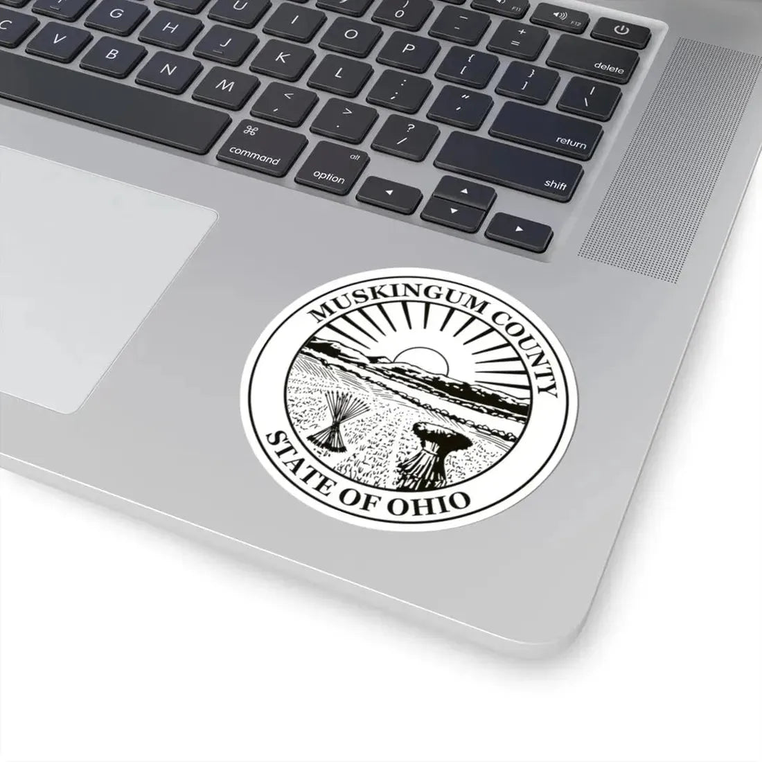 Seal of Muskingum County Ohio (United States) STICKER Vinyl Kiss-Cut Decal - The Sticker Space