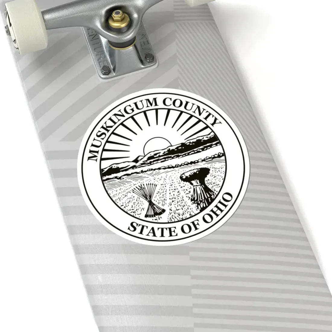 Seal of Muskingum County Ohio (United States) STICKER Vinyl Kiss-Cut Decal - The Sticker Space