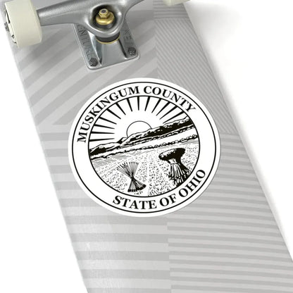 Seal of Muskingum County Ohio (United States) STICKER Vinyl Kiss-Cut Decal - The Sticker Space