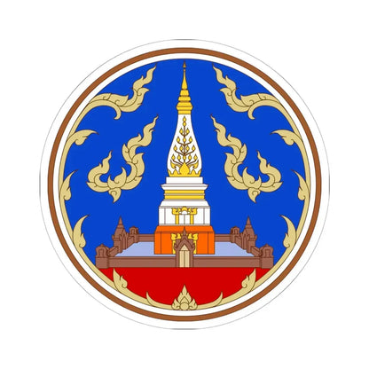 Seal of Nakhon Phanom Province color version (Thailand) STICKER Vinyl Kiss-Cut Decal 6 Inch White - The Sticker Space