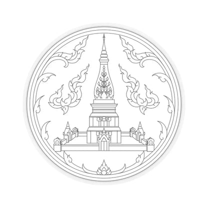 Seal of Nakhon Phanom Province (Thailand) STICKER Vinyl Kiss-Cut Decal 2 Inch Transparent - The Sticker Space