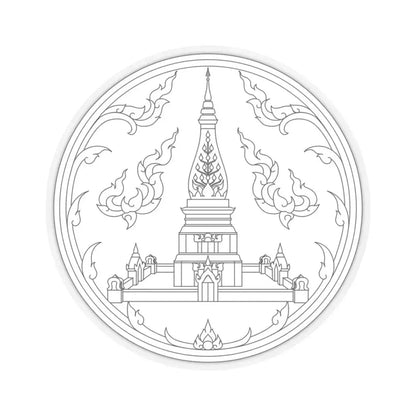Seal of Nakhon Phanom Province (Thailand) STICKER Vinyl Kiss-Cut Decal 3 Inch Transparent - The Sticker Space