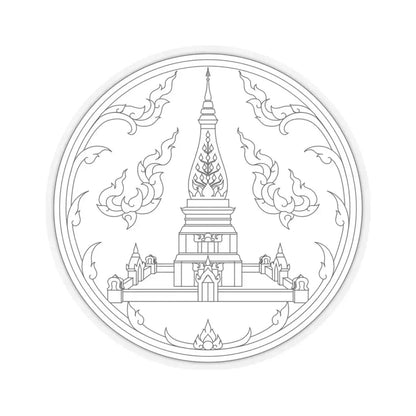 Seal of Nakhon Phanom Province (Thailand) STICKER Vinyl Kiss-Cut Decal 4 Inch Transparent - The Sticker Space