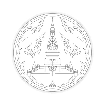 Seal of Nakhon Phanom Province (Thailand) STICKER Vinyl Kiss-Cut Decal 6 Inch Transparent - The Sticker Space