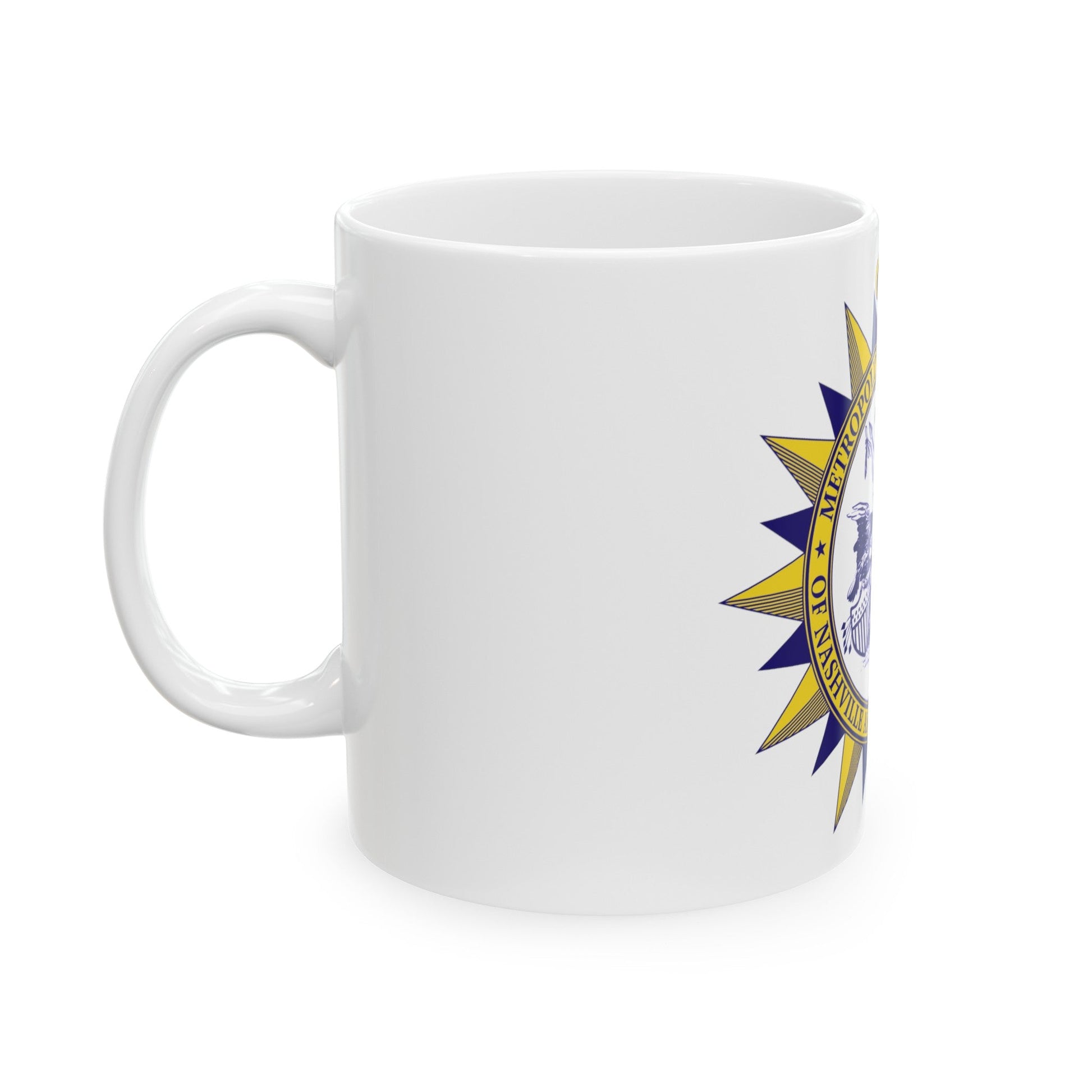 Seal of Nashville Tennessee - White Coffee Mug-The Sticker Space