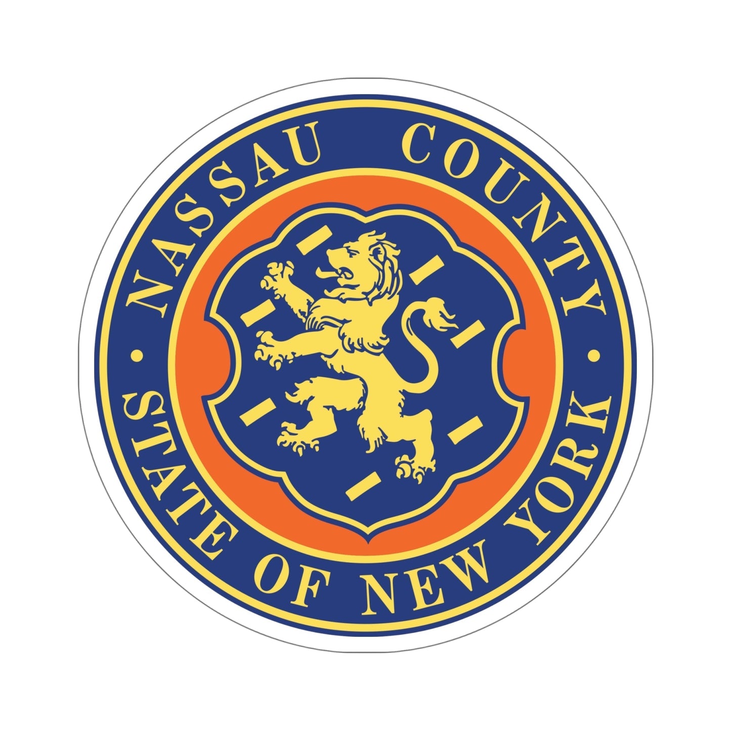 Seal of Nassau County, New York USA STICKER Vinyl Die-Cut Decal-6 Inch-The Sticker Space