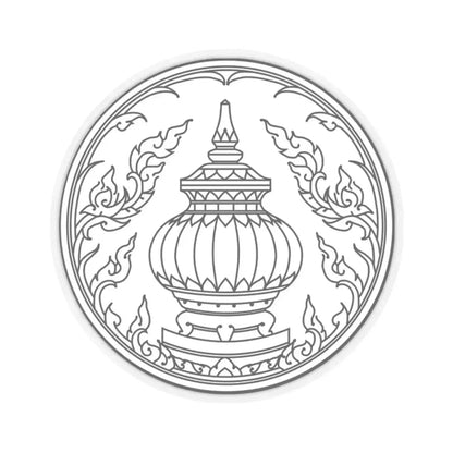 Seal of Nonthaburi (Thailand) STICKER Vinyl Kiss-Cut Decal 2 Inch Transparent - The Sticker Space