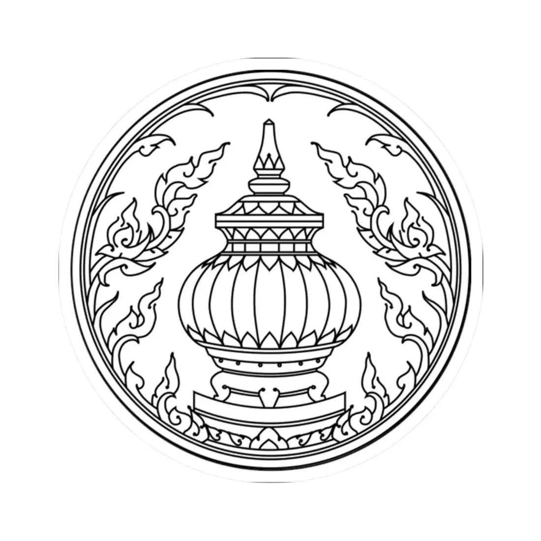Seal of Nonthaburi (Thailand) STICKER Vinyl Kiss-Cut Decal 2 Inch White - The Sticker Space