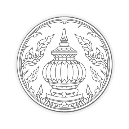 Seal of Nonthaburi (Thailand) STICKER Vinyl Kiss-Cut Decal 3 Inch Transparent - The Sticker Space