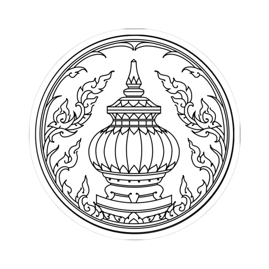 Seal of Nonthaburi (Thailand) STICKER Vinyl Kiss-Cut Decal 3 Inch White - The Sticker Space